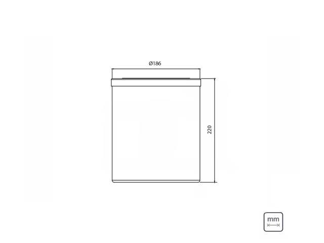 Lixeira Útil Tramontina Basculante Branca 5 Litros - 3