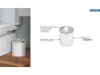 Lixeira Útil Tramontina Basculante Branca 5 Litros - 2