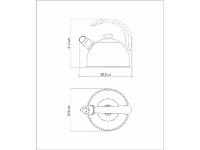 Chaleira Tramontina Inox com Apito 2,1 Litros - 4
