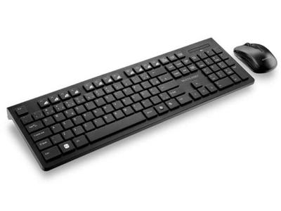 Kit Teclado e Mouse S/Fio De Entrada Multimídia Multilaser USB Preto
