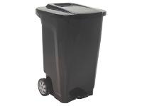 Lixeira Tramontina T-Force Preta com Rodas 100 Litros - 1