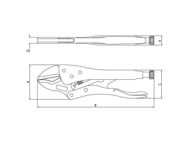 Alicate de Pressão Tramontina Mordente Reto 10 - 2