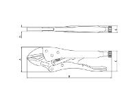 Alicate de Pressão Tramontina Mordente Reto 10 - 2