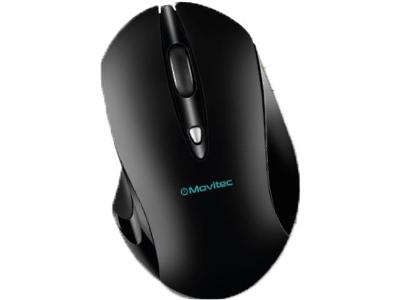 Mouse Sem Fio Movitec 1600 DPI Emborachado 2.4Ghz Preto