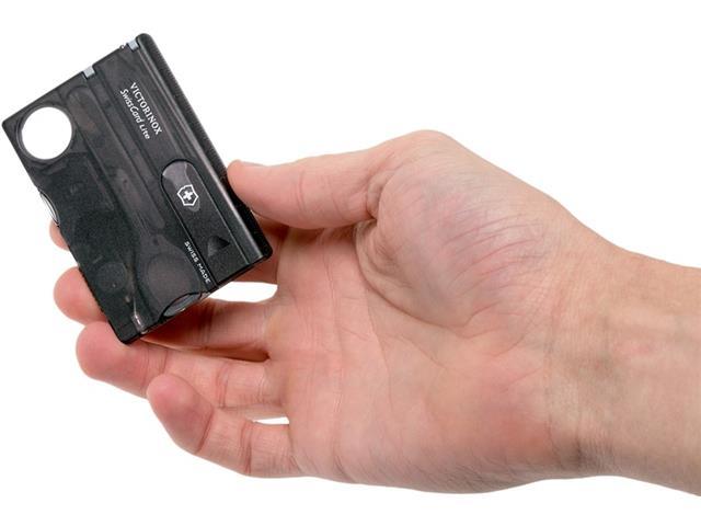 SwissCard Victorinox Lite Translucido Preto - 3