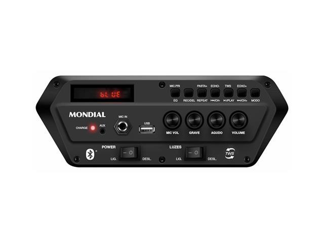 Caixa Amplificada Bluetooth Mondial CM400 Connect Lights 400W Bivolt - 4