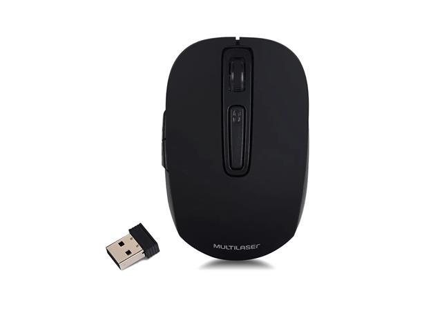 Mouse Recarregável sem Fio USB Multilaser 2.4Ghz Preto MO277 - 4