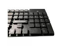 Teclado e Mouse Sem Fio 2.4 GHZ Teclas Flutuantes USB Preto - 2