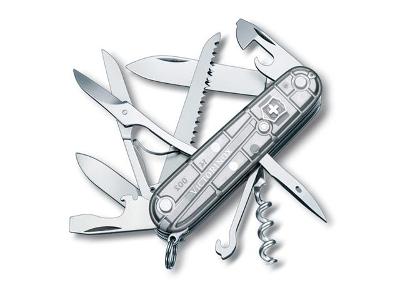 Canivete Victorinox Huntsman Prata Translúcido