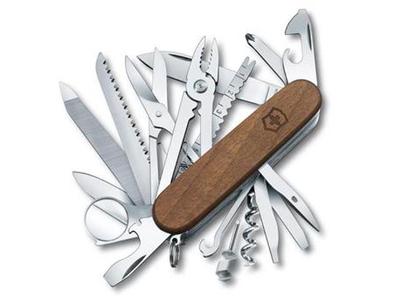 Canivete Victorinox SwissChamp Wood Nogueira