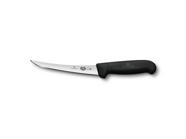 Faca para Desossar Victorinox Lâmina Curva cano Fibrox Preto 15CM - 2