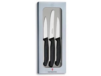 Jogo de Facas Victorinox Swiss Classic com Cabo Preto 3 Peças
