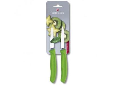 Jogo de Facas Victorinox Swiss Classic Lâmina Serrilhada Verde 2 Peças