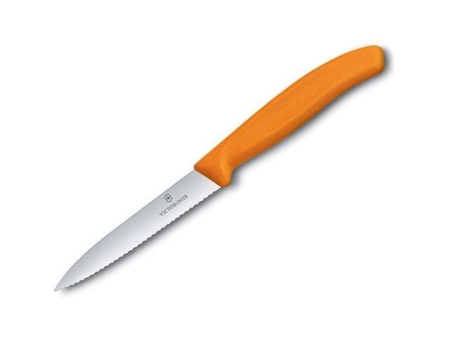 Faca Victorinox Swiss Classic Lâmina Serrilhada Laranja 10CM - 1