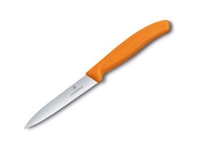 Faca Victorinox Swiss Classic Lâmina Serrilhada Laranja 10CM