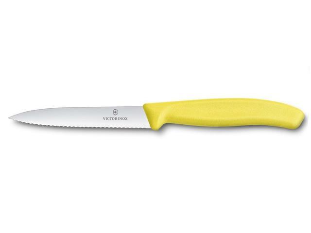 Faca Victorinox Swiss Classic Lâmina Serrilhada Amarelo 10CM - 1