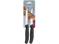 Faca para Carnes Victorinox Swiss Classic Serrilhada Preta 2 Peças - 1
