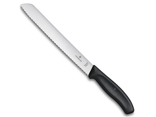Faca para Pão Victorinox Swiss Classic Serrilhada Preta 21CM - 1
