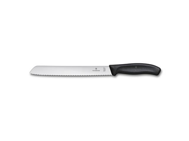 Faca para Pão Victorinox Swiss Classic Serrilhada Preta 21CM - 2