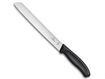Faca para Pão Victorinox Swiss Classic Serrilhada Preta 21CM