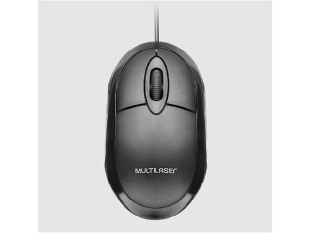 Mouse Multilaser MO300 Classic Box Óptico Full Black - 2