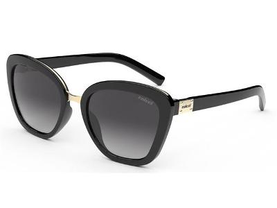 Óculos de Sol Feminino Colcci Céu Preto Brilho Lente Cinza Degradê