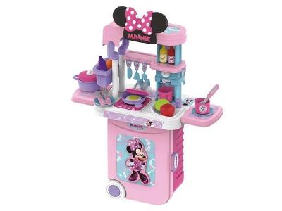 Maleta de Viagem Multikids BR1298 Minnie Cozinha Play Set 3 em 1