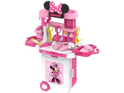 Maleta de Viagem Multikids BR1296 Minnie Médico Play Set 3 em 1