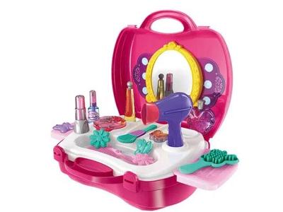 Maleta Multikids BR771 Workshop Junior Fashion com 21 Itens Rosa