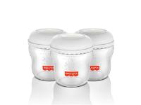 Kit 3 Frascos Para Armazenar Leite 150 ml Moms Essentials Fisher Price - 1