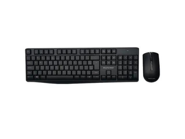 Teclado e Mouse Multilaser Sem Fio 2.4ghz USB com Pilhas TC270 - 1