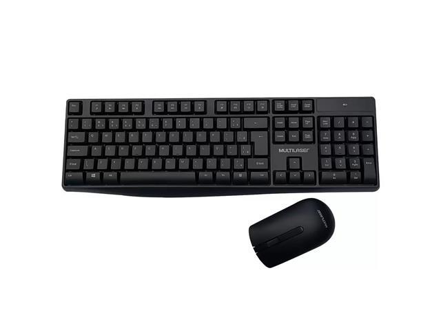 Teclado e Mouse Multilaser Sem Fio 2.4ghz USB com Pilhas TC270 - 2