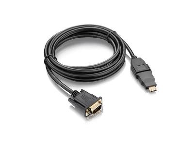 Cabo Conversor HDMI X VGA com Adaptador Mini HDMI Multilaser 3 metros
