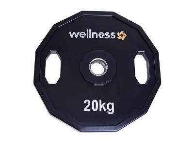 Anilha Olimpica Wellness Poliuretano 12 Faces 20 Kg WK018