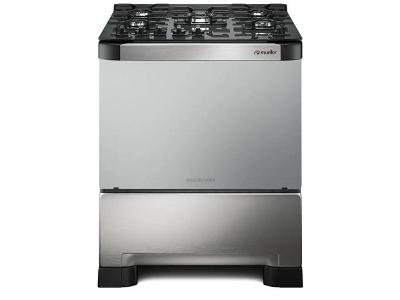 Fogão 5 Bocas Mueller Decorato Vetro Inox com Mesa de Vidro