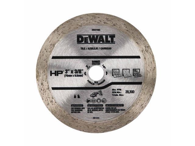 Disco Diamantado DeWalt Liso 3"X3/8" (76mmX9,5mm) - 1