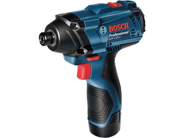 Chave de Impacto Bosch GDR 120-LI com 2 Baterias Carregador e Maleta - 2