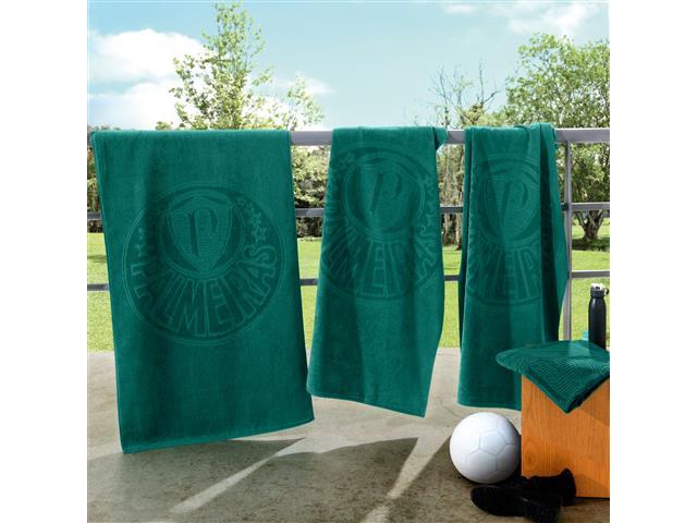 Toalha de Banho Buettner Brasão Palmeiras Verde Esmeralda - 4