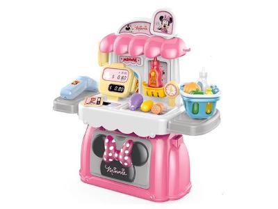 Maleta 3 em 1 Multikids BR1570 Mercado da Minnie Com Som e Acessórios