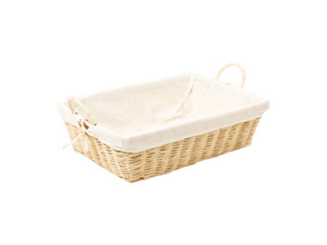 Cesta Retangular Mundiart com Tecido 33x23x10/15cm - 1