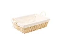 Cesta Retangular Mundiart com Tecido 33x23x10/15cm - 1