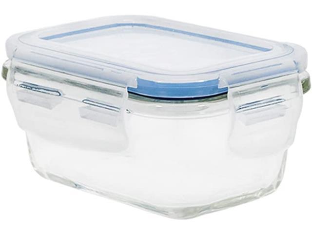 Pote Hermético de Vidro Oikos com Tampa Transparente Retangular 160ML - 1