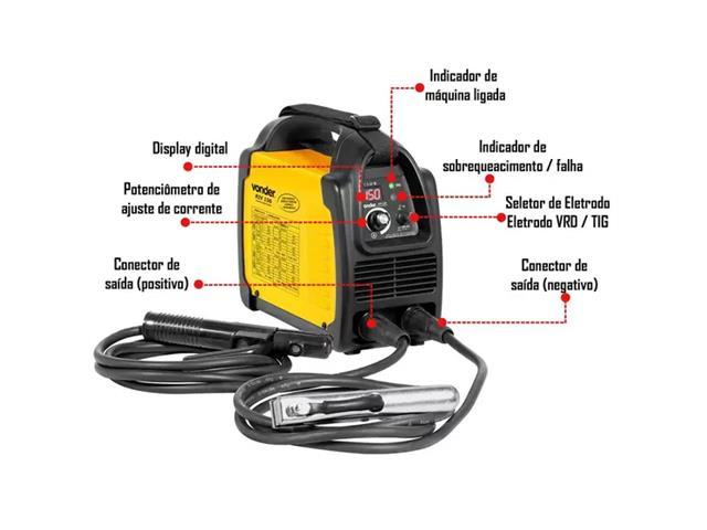 Máquina de Solda Inversora Vonder RIV156 Bivolt - 3