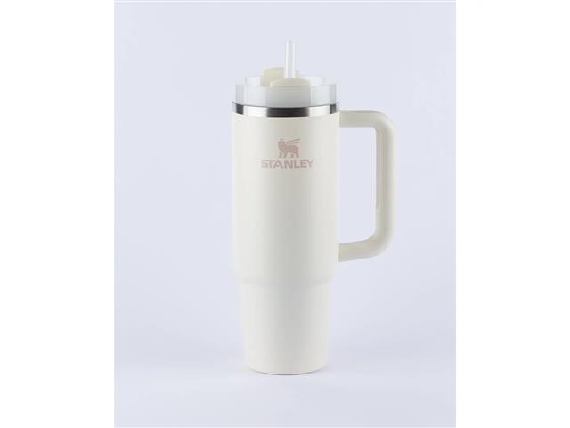 Copo com Canudo Stanley Quencher 2.0 Branco Cream 887ML - 2