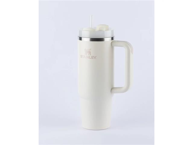 Copo com Canudo Stanley Quencher 2.0 Branco Cream 887ML - 4