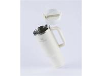 Copo com Canudo Stanley Quencher 2.0 Branco Cream 887ML - 3