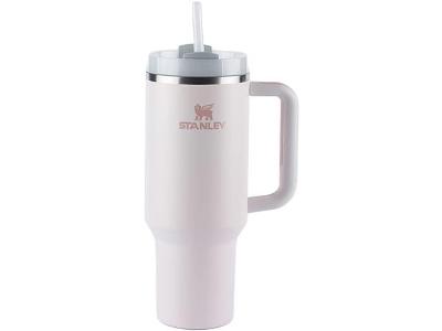Copo com Canudo Stanley Quencher 2.0 Rose Quartz 887ML