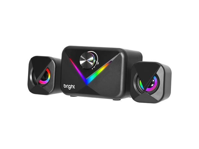 Caixa Multimídia Bright com Luzes Rgb e Conexão Usb Gamer - 1