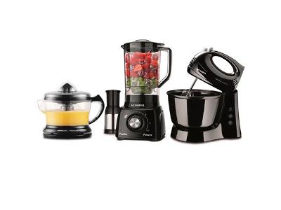 Kit Especial Mondial Batedeira Espremedor Liquidificador Preto 110V