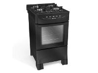 Fogão Mueller Preto fosco 4 Bocas com mesa de vidro MFI4BB - 2